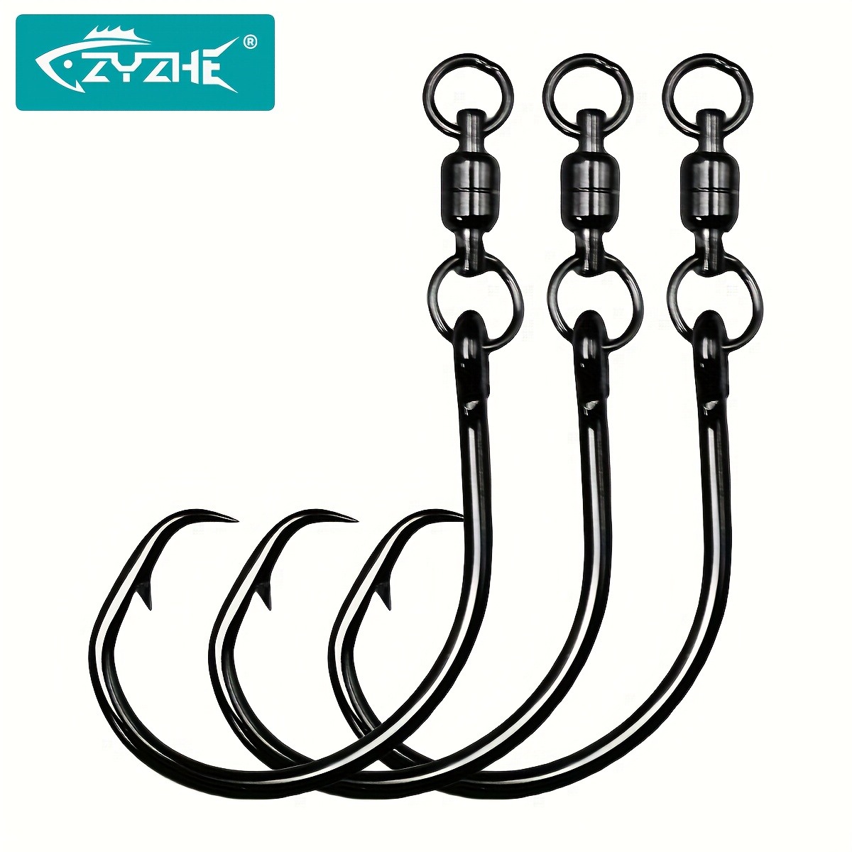 Fishing Hook Circle - ZYZHE 3/6/9 pezzi Ganci Circolari con