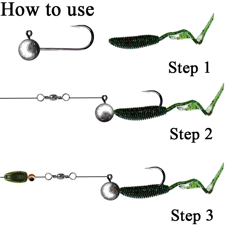 10 pz/lotto Jig Head Amo Da Pe - Fishing Hook Offset recensione e prezzo