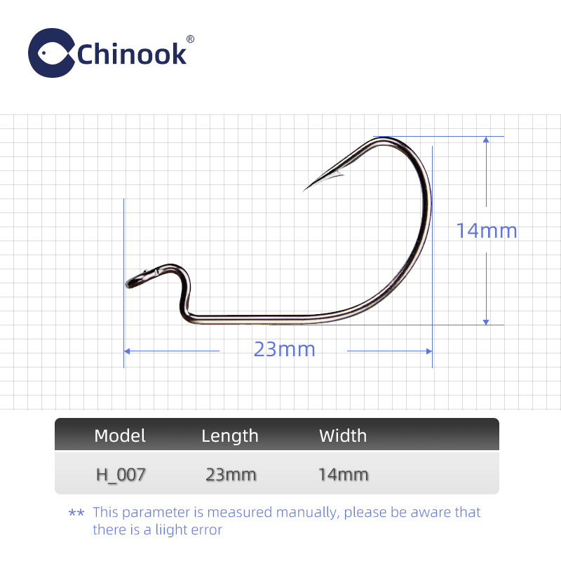 Chinook 20 pz Verme largo Ganc - Fishing Hook Offset recensione e prezzo