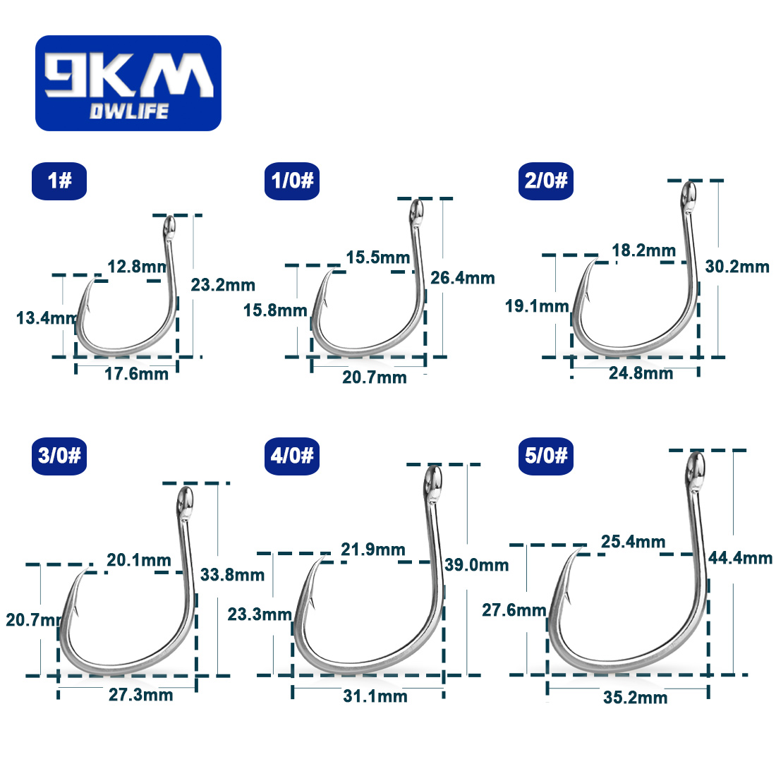 9KM Ami da pesca Acqua salata  - Fishing Hook Circle recensione e prezzo