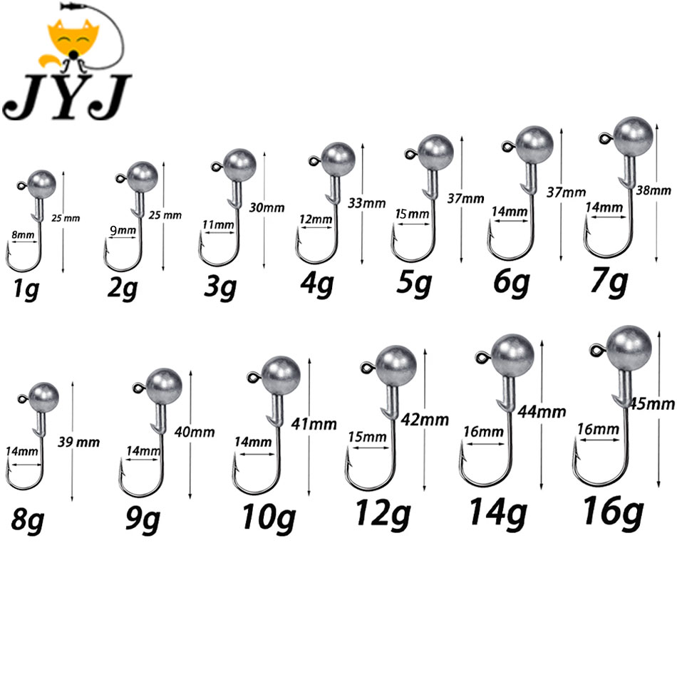 WODJYJ 1g 2g 3g 4g 5g 7g 8g 10 - Fishing Hook Assortment recensione e prezzo